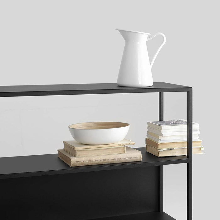 Libreria HYLLER SIDE METAL 150x110 nero