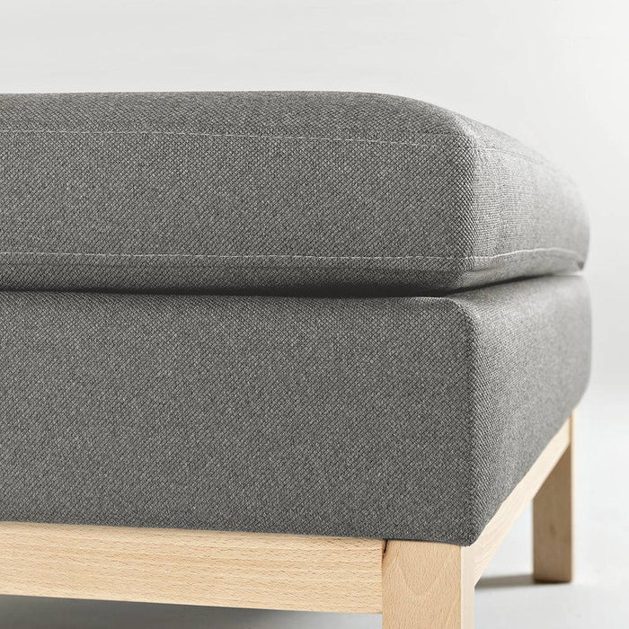 Pouf AMBIENT WOOD - kwarc, naturale