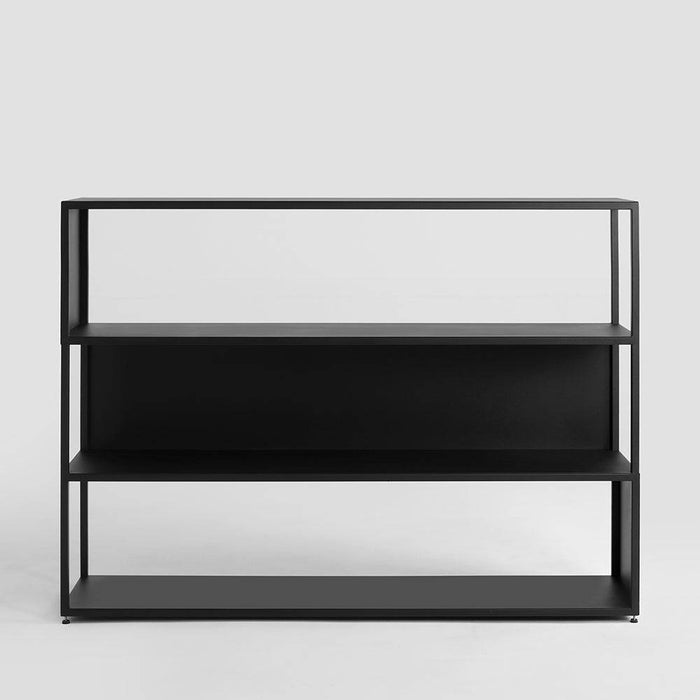 Libreria HYLLER SIDE METAL 150x110 nero