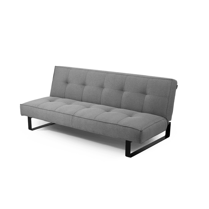 Divano Letto 2 Posti Sleek, Acciaio Nero