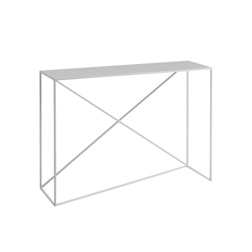 Credenza console industriale in metallo e legno grigia, struttura leggera con linee minimaliste, ideale per arredi moderni e funzionali - SKU: TD004MEMK100-10