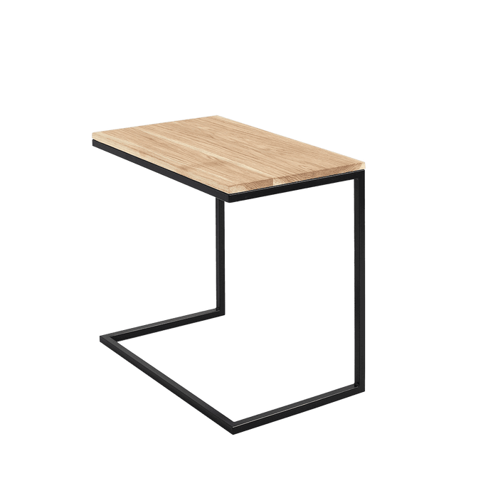 Tavolino laterale LUPE Metal 60, Nero