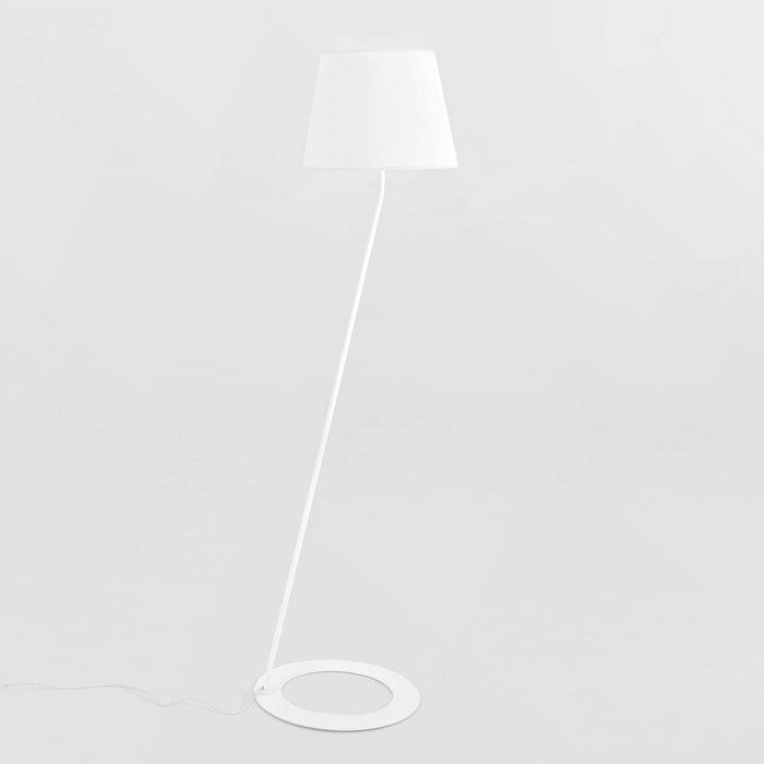 Lampada da Terra SHADE - paralume bianco, base bianca