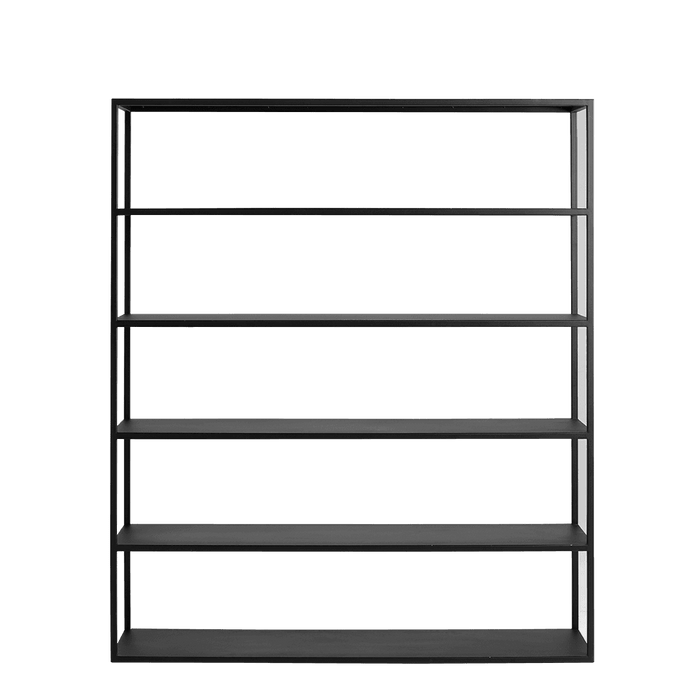 Libreria HYLLER METAL 150x180, nero