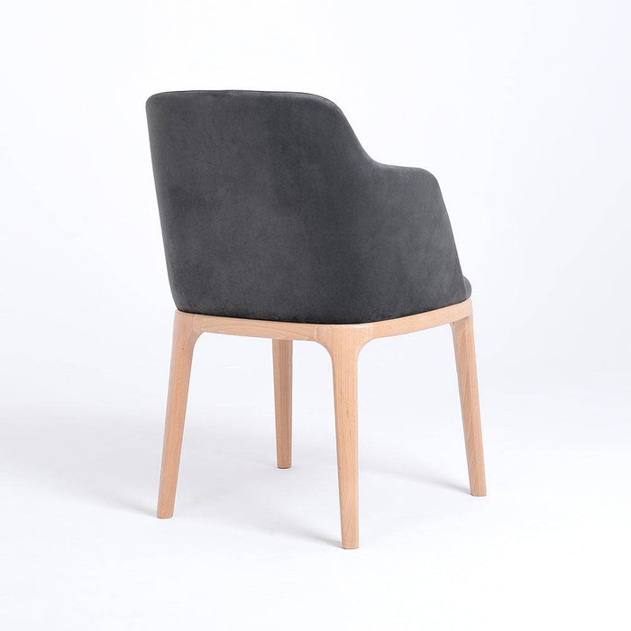 Sedia LULU con Braccioli - Grigio Lilla