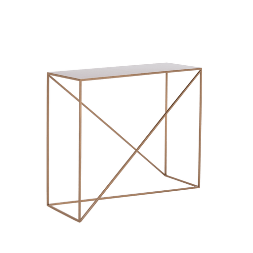Credenza in metallo MEMO METAL 100 oro con struttura sottile e lineare, finitura oro, ideale per arredi moderni e industriali