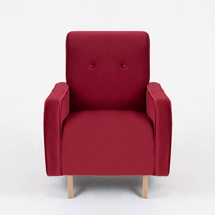 Poltrona PANDA - Cranberry, naturale