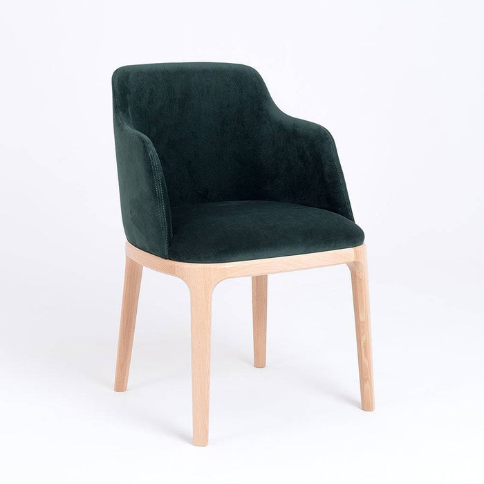 Sedia LULU con Braccioli - Verde Bottiglia