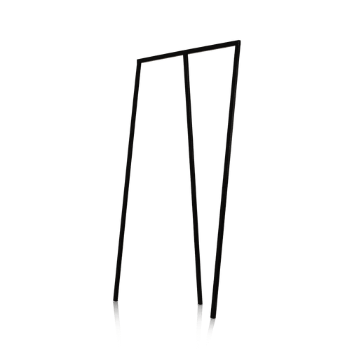 Appendiabiti design minimalista KAYA nero con struttura in metallo nero, ideale per ingresso o camera, SKU: W001KAY100-02