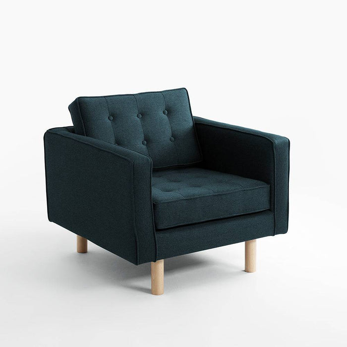 Poltrona TOPIC WOOD, Deep Sea, Naturale
