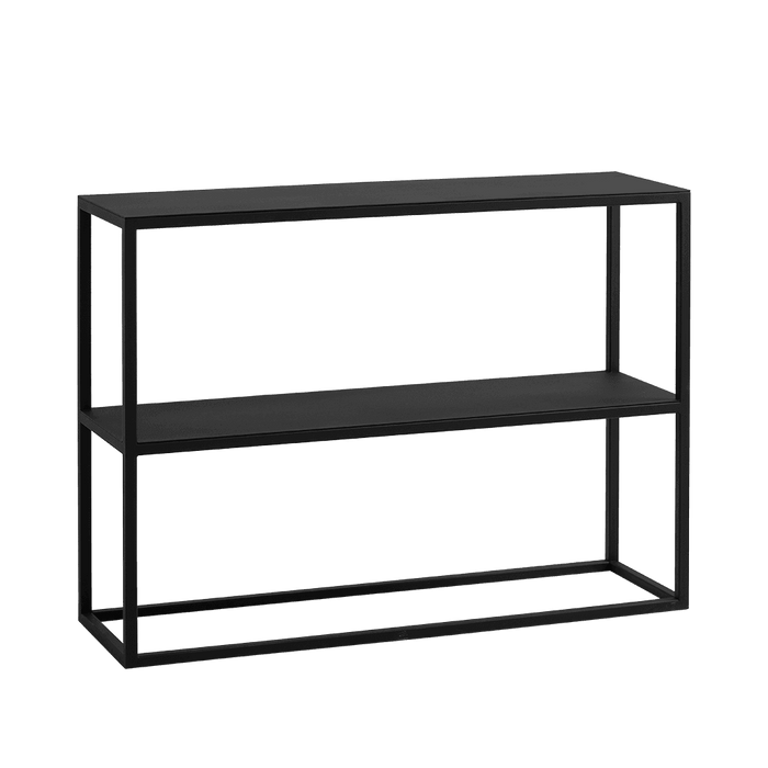 Rack JULITA METAL 75 doppio ripiano, nero