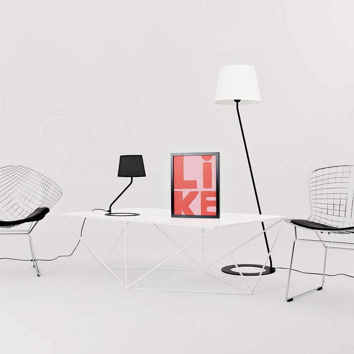 Lampada da Tavolo SHADE - Paralume Nero Base Nera