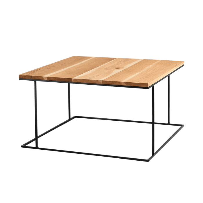 Tavolino WALT LEGNO MASSELLO 80, legno, nero