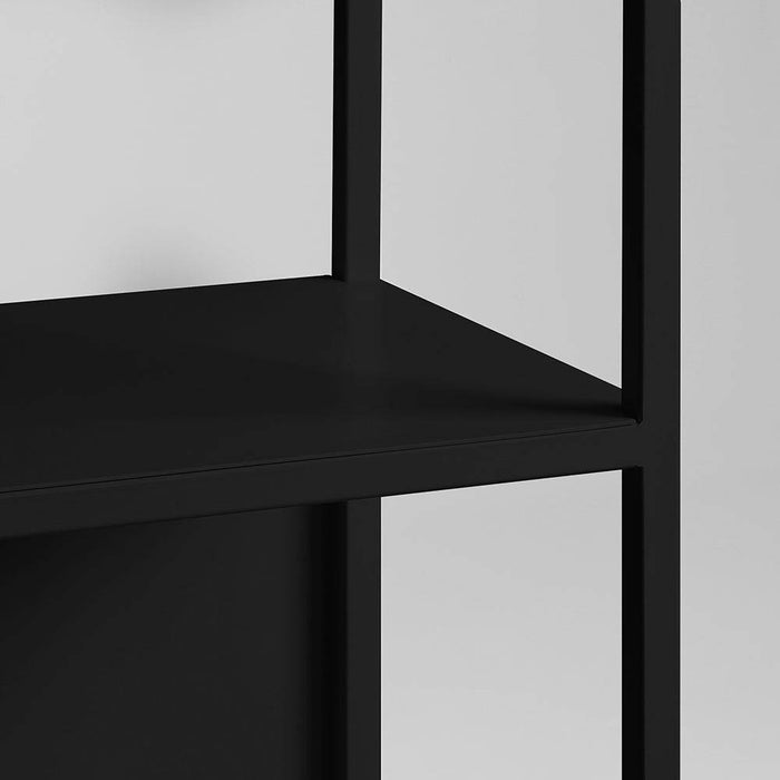 Libreria HYLLER SIDE METAL 100x110 nero