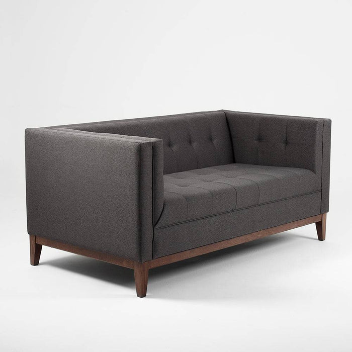 Divano Letto 2 Posti BY TOM, Carbone - Noce
