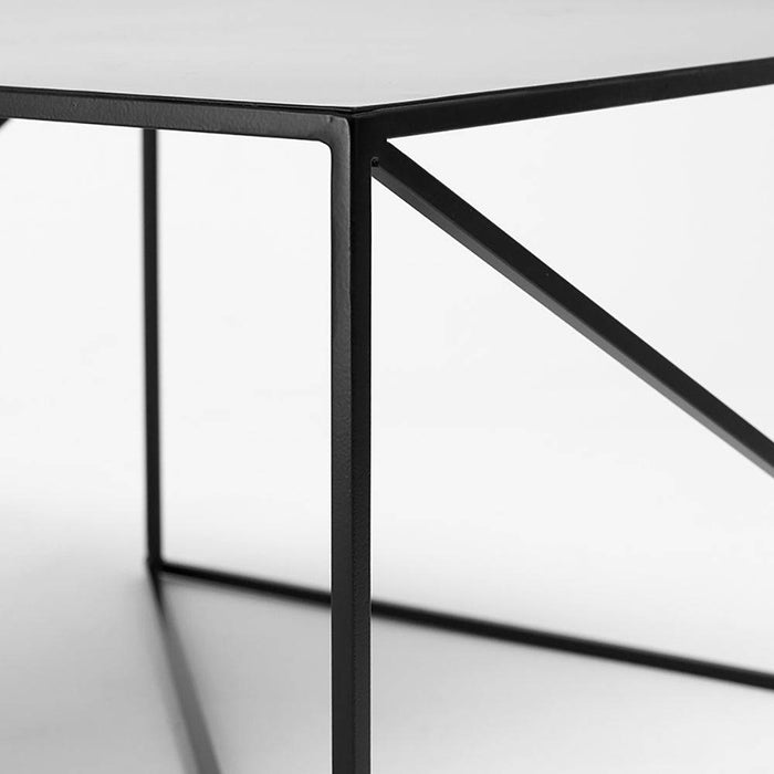Tavolino MEMO METAL 100x100 Nero
