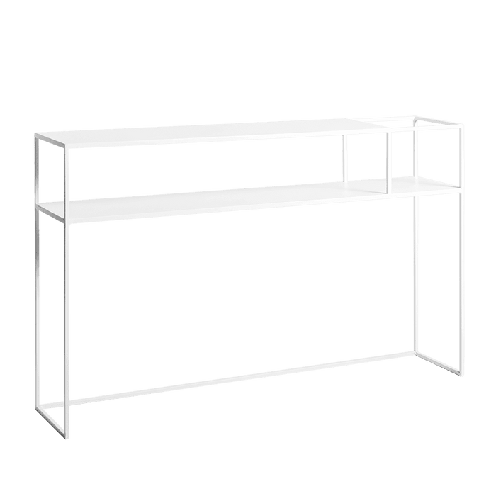 Tavolo Console Senso Flower Metal 120x25 Bianco