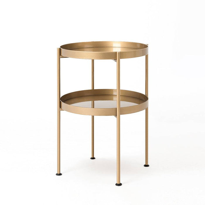 Tavolino laterale HANNA METAL 40-2F - oro