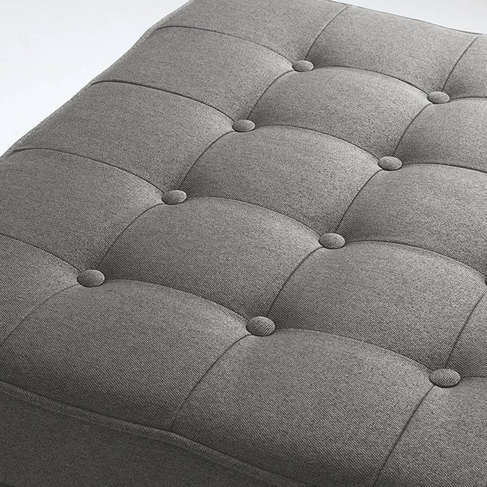 Pouf TOPIC WOOD 75, Acciaio, Naturale