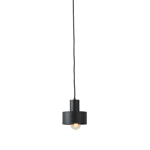 Lampada da soffitto Fay 1 S nera con corpo in acciaio verniciato, design minimalista, illuminazione direzionale, SKU: LP001FAY-1S-02