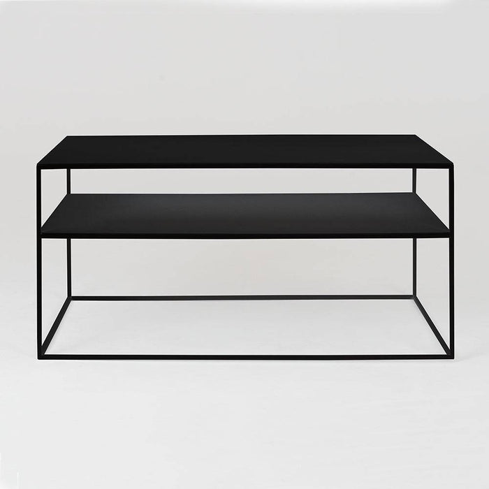 Tavolino TENSIO 2 FLOOR METAL 100x60, nero