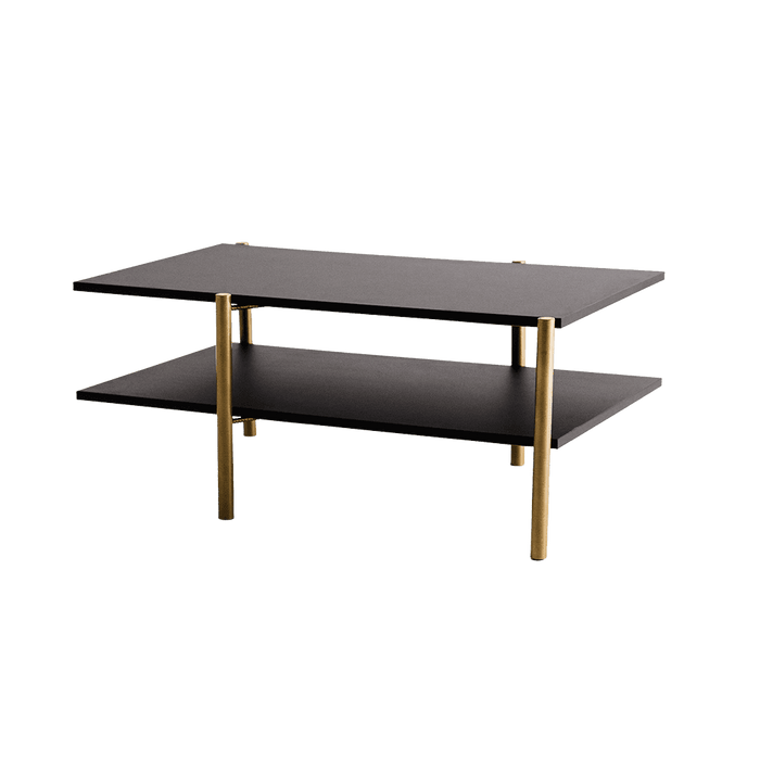 Tavolino RAVE BASIC 100x60 - nero, oro
