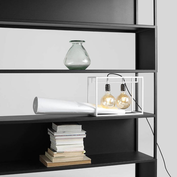 Libreria HYLLER SIDE METAL 150x180 nero