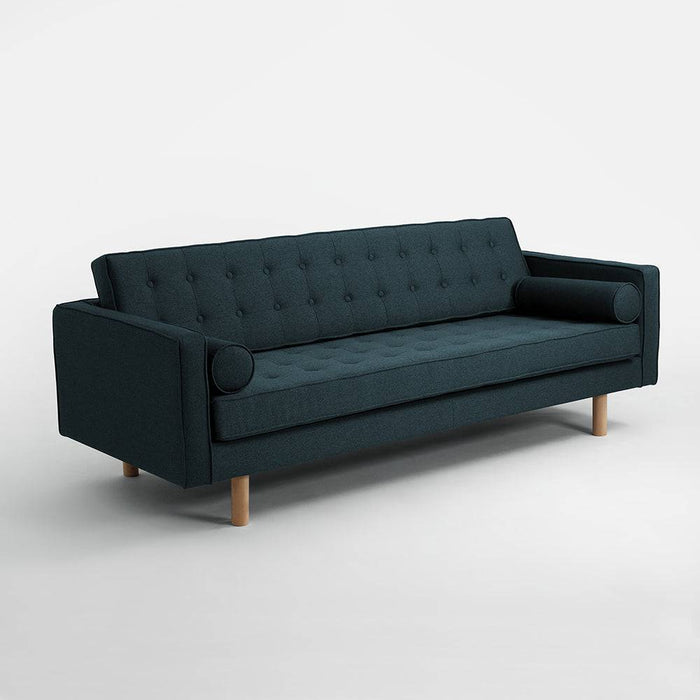 Divano 3 Posti TOPIC WOOD, Deep Sea, Legno Naturale