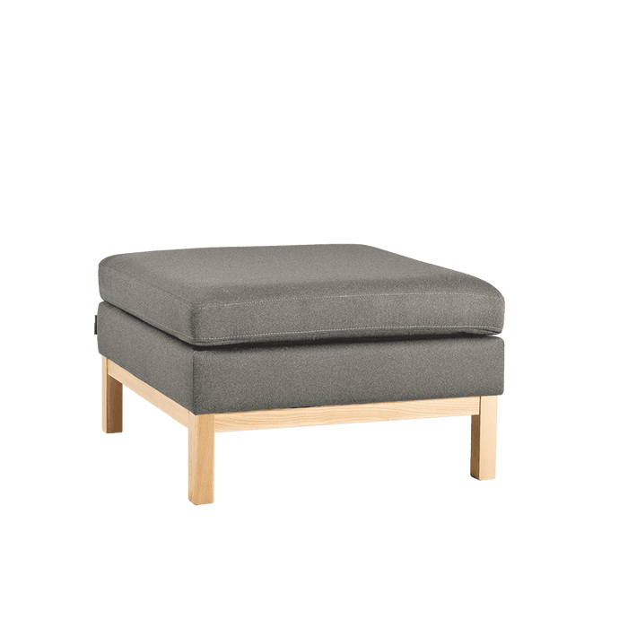 Pouf AMBIENT WOOD - kwarc, naturale