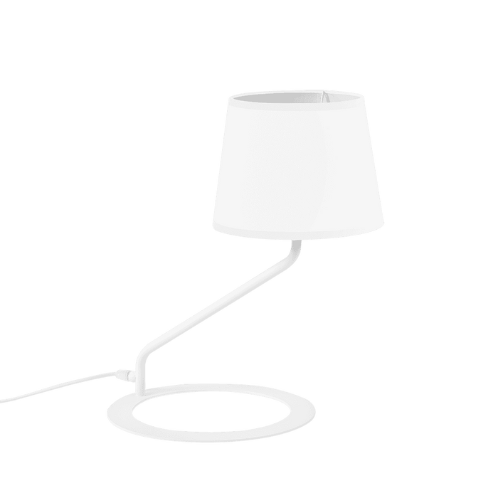 Lampada da Tavolo SHADE - Paralume Bianco Base Bianca