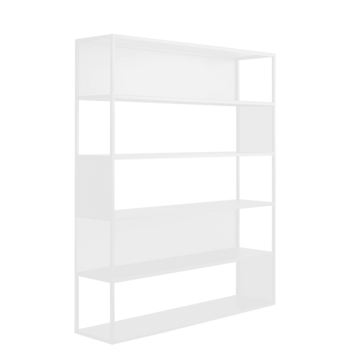 Libreria HYLLER SIDE METAL 150x180 bianco