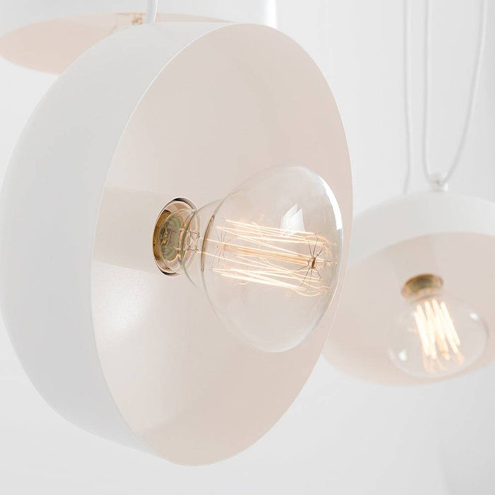 Lampadario POPO FLAT 6 - Bianco