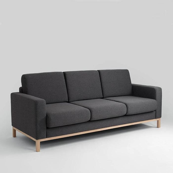 Divano Letto 3 Posti SCANDIC, Carbonio, Naturale