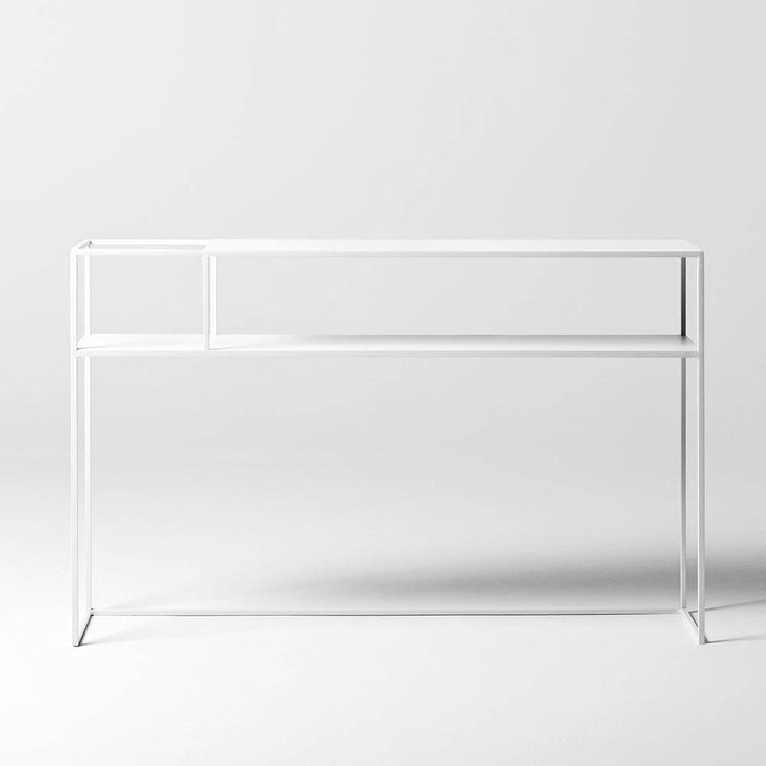 Consolle SENSO FLOWER METAL 120x25, bianco