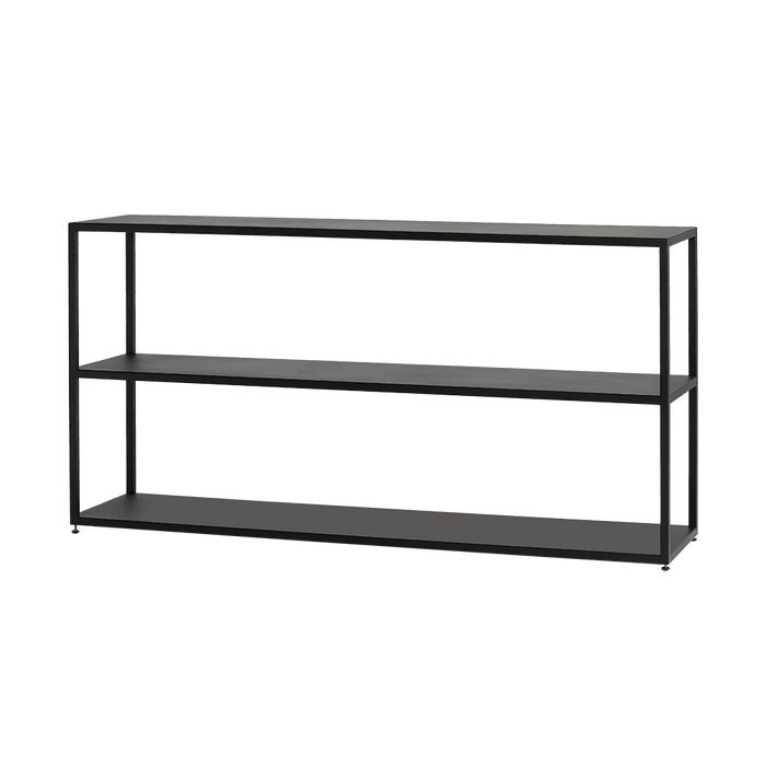 Libreria HYLLER METAL 150x75 - Nero