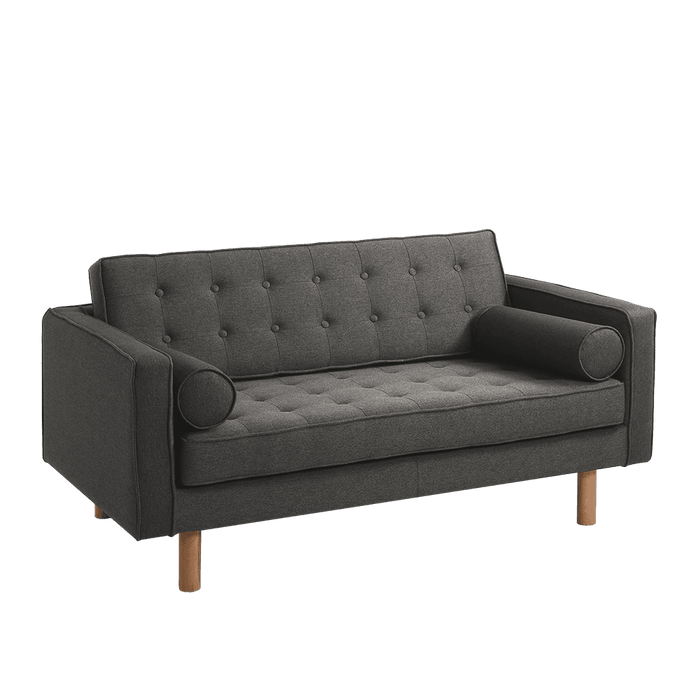 Divano Letto 2 Posti TOPIC WOOD, Acciaio, Naturale