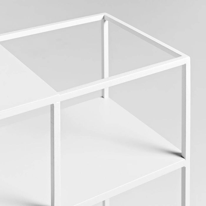 Tavolo Console Senso Flower Metal 120x25 Bianco