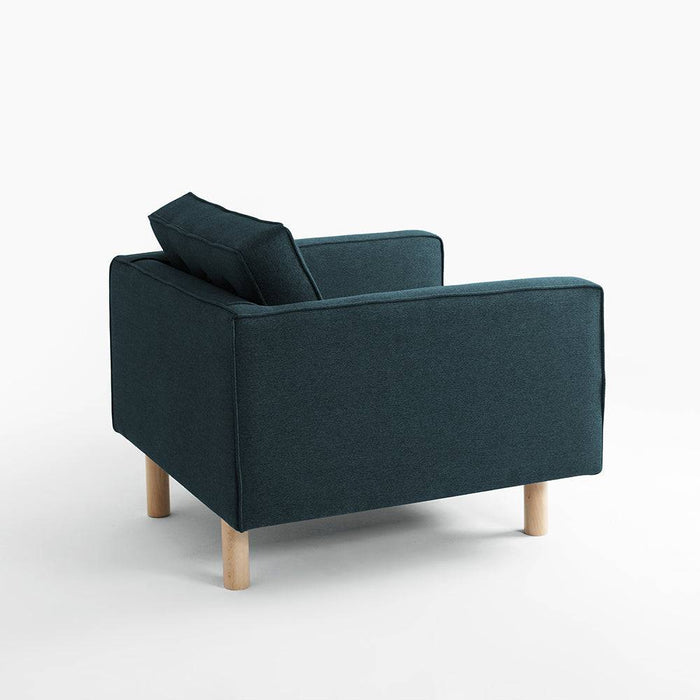 Poltrona TOPIC WOOD, Deep Sea, Naturale