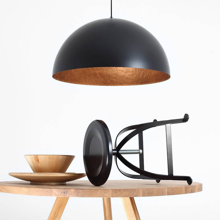 Plafoniera LORD 70 - Rame e Nero
