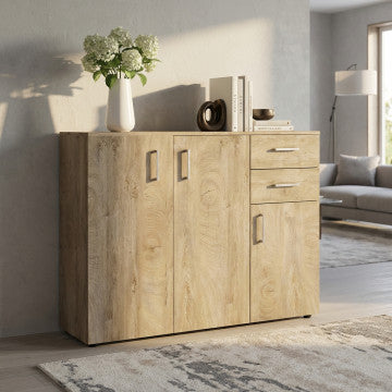 Mobile in truciolare bilaminato rovere chiaro 106x36x83cm