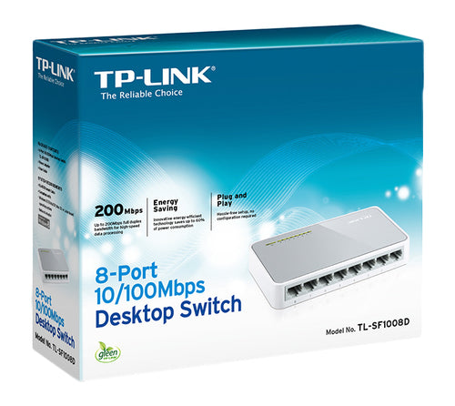 Switch di Rete 8 Porte 10/100 Mbps TP-Link