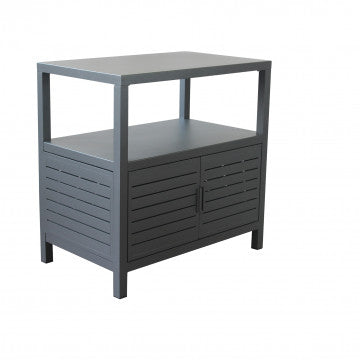 Mobiletto in alluminio verniciato - Dimensioni 90x55x90 cm - Antracite