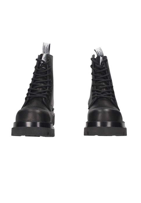 Boot Bolt Due Zero Mid In Pelle Con Punta In Metallo E Tacco Alto Cinque Centimetri Cult