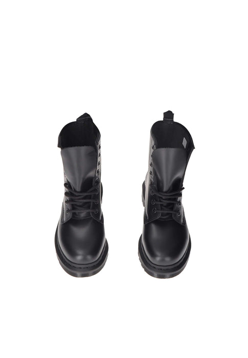 Dr. Martens 1460 Mono Stivali In Pelle Con Lacci Sottopiede Imbottito Suola In Gomma