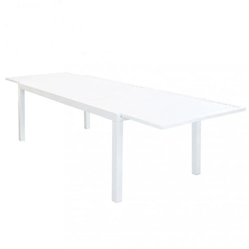 Tavolo Formentera 200/300 x 100 - Struttura e Piano in Alluminio Bianco Tavoli da giardino Hobby Shop Solution   