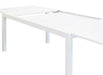 Tavolo Formentera 200/300 x 100 - Struttura e Piano in Alluminio Bianco Tavoli da giardino Hobby Shop Solution   