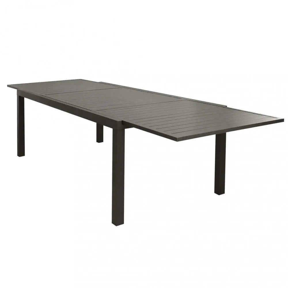 Tavolo Formentera 200/300 x 100 - Struttura e piano in alluminio color taupe Tavoli da giardino Hobby Shop Solution   