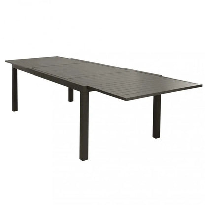 Tavolo Formentera 200/300 x 100 - Struttura e piano in alluminio color taupe Tavoli da giardino Hobby Shop Solution   