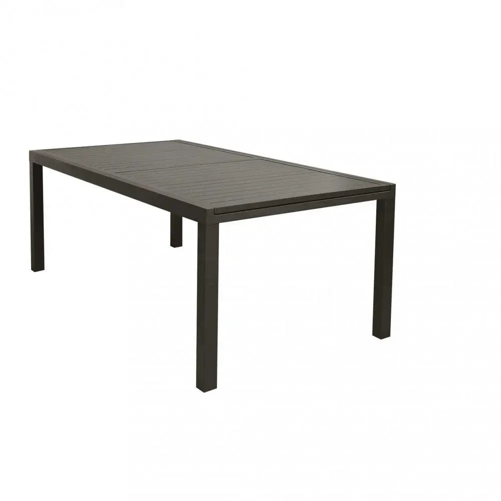 Tavolo Formentera 200/300 x 100 - Struttura e piano in alluminio color taupe Tavoli da giardino Hobby Shop Solution   