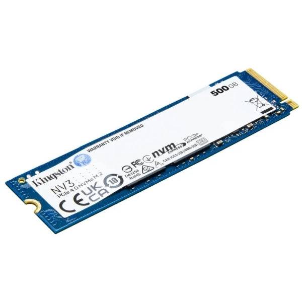 Kingston NV3 Disco Rigido Solido SSD M2 2280 500GB PCIe 4.0 NVMe 3D NAND